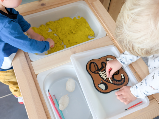 Fósil puzzle dinosaurio