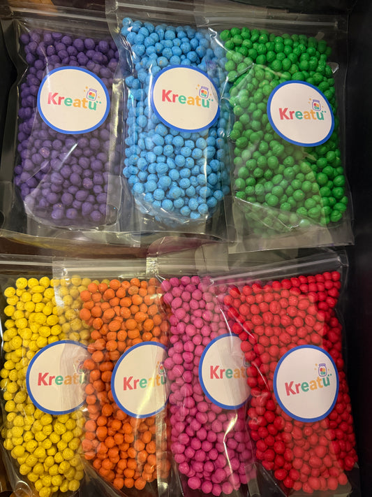 Set Sensorial Arcoíris – 7 bolsas de garbanzos de colores