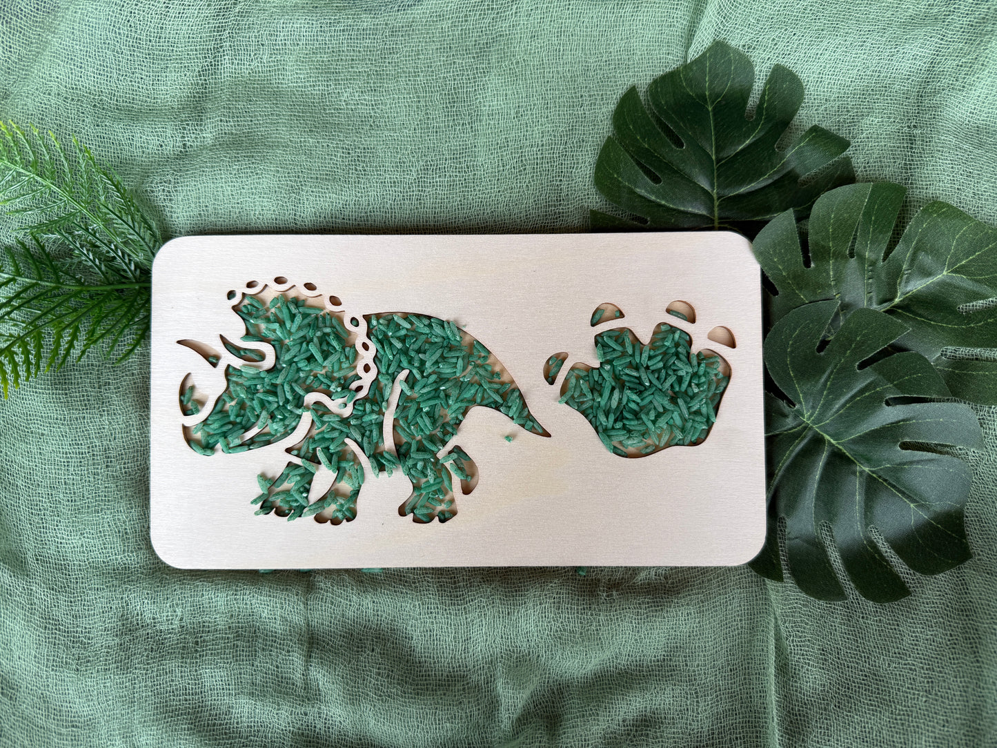 Bandejita sensorial Triceratops