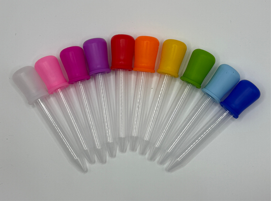 Pipetas de colores para niños