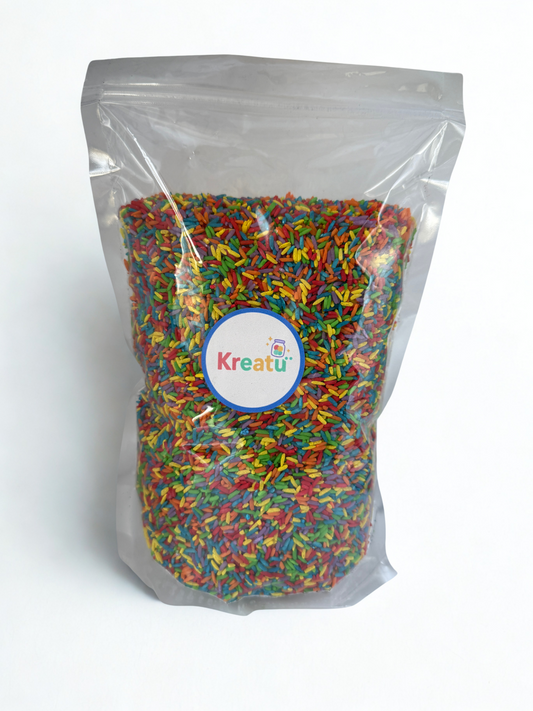 Arroz sensorial arcoiris