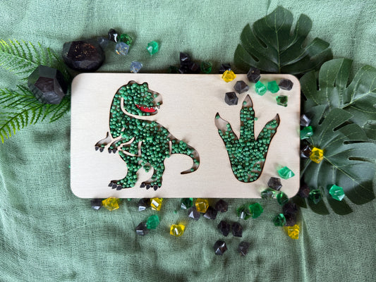Bandejita sensorial T-Rex
