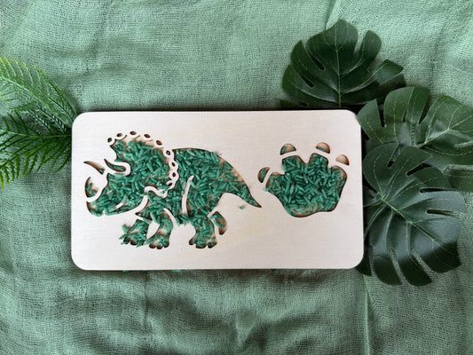 Bandejita sensorial Triceratops